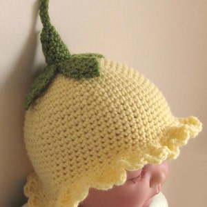 Crochet Pattern for Flower Fairy Primrose Hat now in 5 sizes - Baby to Adult -INSTANT DOWNLOAD .pdf