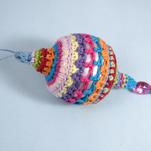 CROCHET PATTERN:   Moroccan inspired hanging ornament, Christmas decoration, - Instant download .pdf