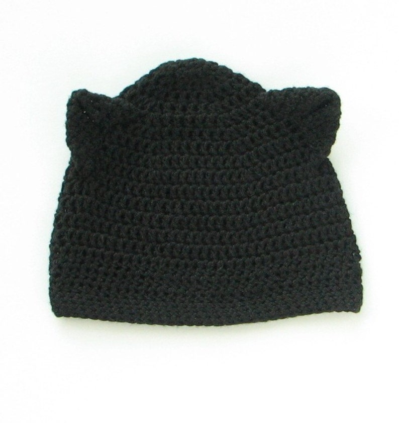 Crochet pattern for beanie hat with Kitty Cat ears INSTANT ...