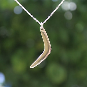 Boomerang jewelry necklace, Australian ancient art, aboriginals, hand made sterling silver.,FATHERS DAY
