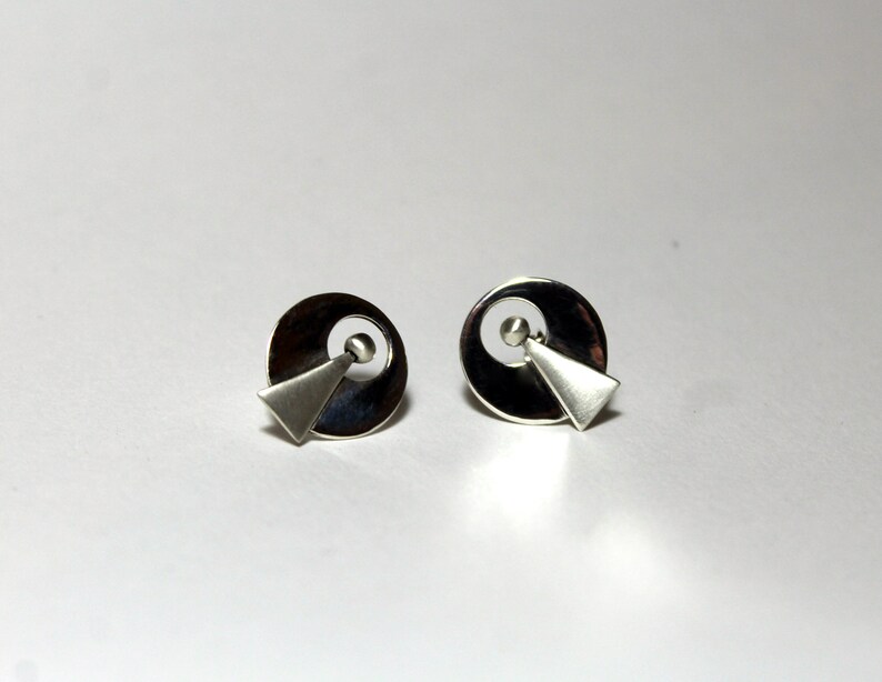 Live Long and prosper handmade sterling silver mother/'s day jewelry trekkies jewelry Star Trek IDIC stud earrings pair sci-fi jewelry