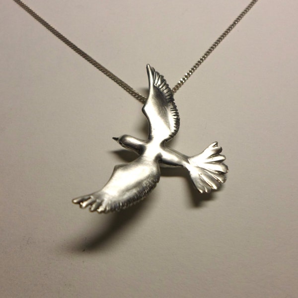 Dove pendant, Bird jewelry, peace jewelry, flying dove, solid sterling silver, hand carved,MOTHERS DAY
