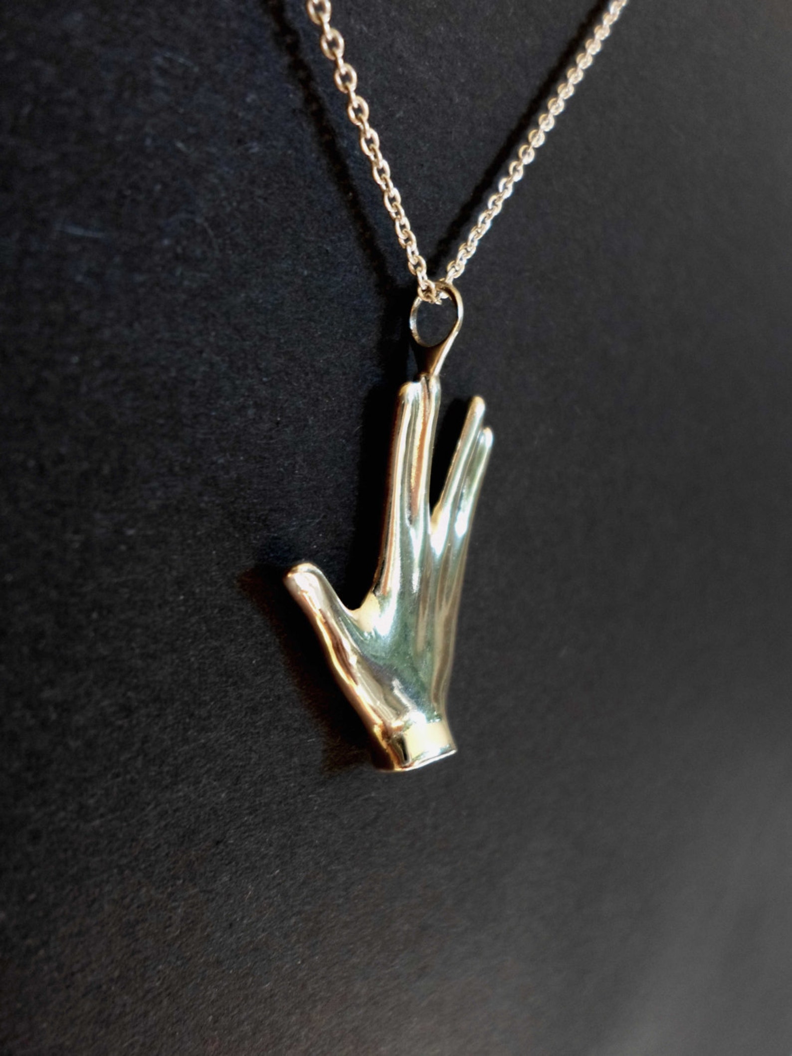 Star Trek hand salute jewelry Leonard Nimoy Mr Spock salute Etsy