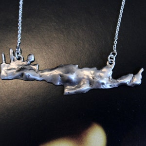Bijoux pendentifs de l'île de Crète, collier en argent sterling des îles grecques, vendredi noir, saint valentin