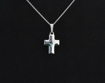 Cross pendant, cross jewelry, religion jewelry,  hand made sterling silver,MOTHERS DAY