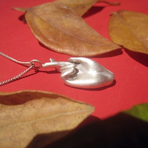 Good Luck Hand Gesture Pendant: Charming Symbol of Hope and Positivity, crossed fingers necklace, sterling silver, handmade,