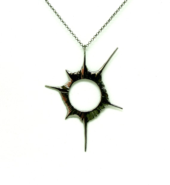 eclipse plate necklace