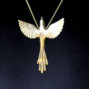 Phoenix Rising Necklace: Timeless Symbol of Renewal, Strength, Rebirth and Resilience, sterling silver 925 hand carved,