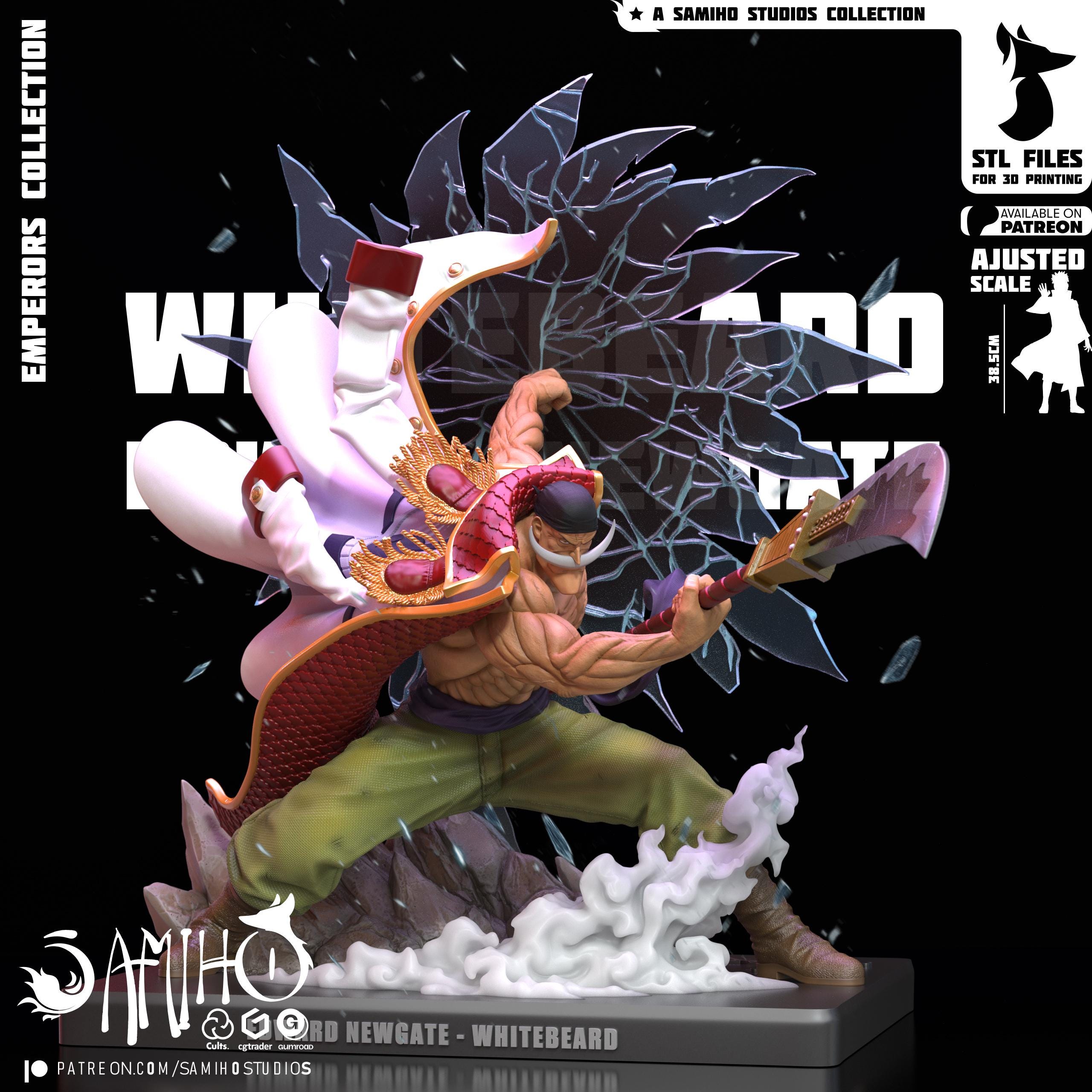 Figurine One Piece Barbe Blanche / Edward Newgate - PVC - Fabriquée Au Japon - Neuve