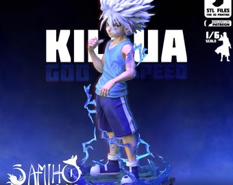 Lightning Assassin Resin Statue | Godspeed-Inspired Anime Collectible | Youthful Hero Figure | 1:6 Scale [SamihoStudio]