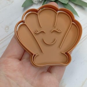 Cortador de biscoitos de concha, Cortador de biscoitos de oceano, Cortador de biscoitos de concha, Cortador de biscoitos fofo, Cortador de biscoitos de verão