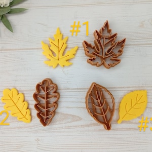 Leaf cookie cutter, Fall cookie cutter, Maple Leaf Cookie Cutter, Aspen leaf cookie cutter, Oak leaf cookie cutter, Small leaf cookie cutter