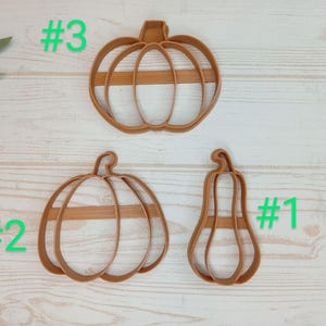 Pumpkin cookie cutter, Halloween cookie cutter, Fall Pumpkin Cookie Cutter, Halloween Pumpkin Cookie Cutter #1,2,3