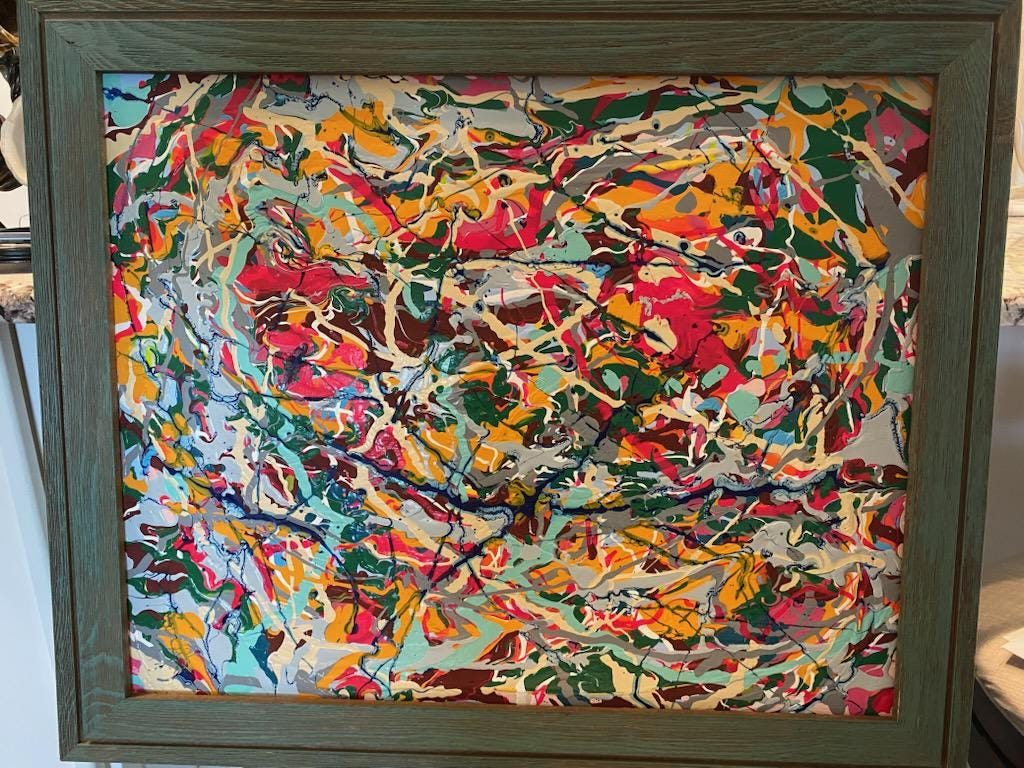Abstract Xmark X Marks The.....,acrylic Abstract Painting - Etsy