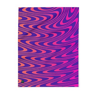 Vibrant Arctic Fleece Blanket | Cozy Throw for Home, Modern Decor, Gift for Her, Colorful Bedding, Indoor Comfort