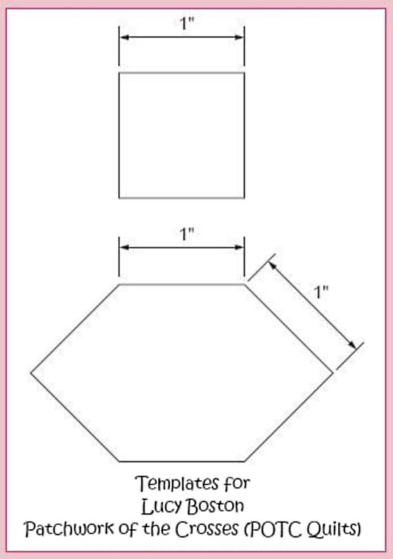 ALL QUILTY-1000 Shapes 1/2 Honeycomb English Paper Piecing Templates