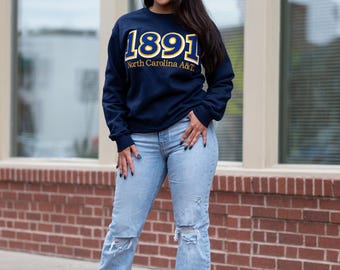 Limited Edition* 1891 North Carolina A&T Navy Sweatshirt (Unisex)