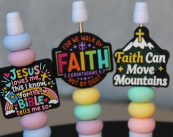 Christian Beaded Pens | Black Ink