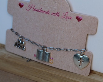 Christian Charm Bracelet | Up to 5 Charms | 2 Options