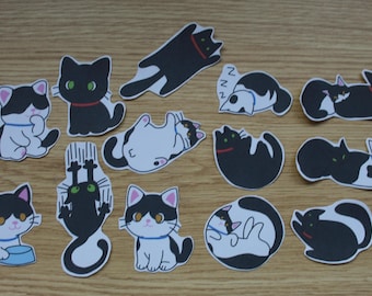 Cat Stickers | Jetty and Kenny | Set of 13