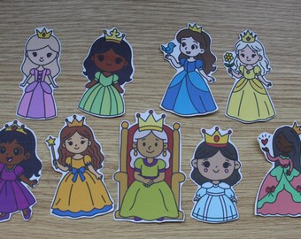 Princess Stickers | Set of 9
