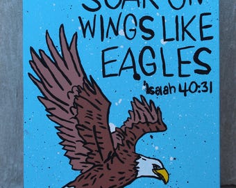 Christian Painting on Canvas | Isaiah 40:31