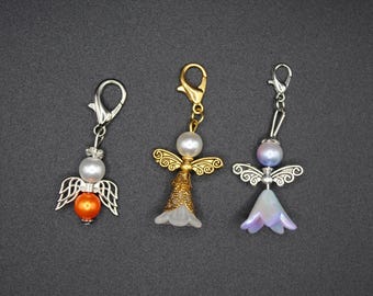 Angel Keychains | Keyrings | Set of 3 | Angels