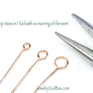 Perfect Looper Pliers, Jewelry Loop Making Tool, Round & Flat Nose Pliers,  Make 3 Loop Sizes Identical Every Time, 1153 31 