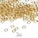Gold Jump Rings, Stainless Steel, Non Tarnish Jewelry Making Supplies, Gold Findings Components, Choose Your Size, Lot Size 100