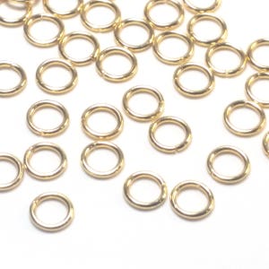 Jump Rings, Gold Stainless, 100 Pieces, WARNING Read Description, Jewelry Making Supplies, Gold Findings, Choose Your Size image 7