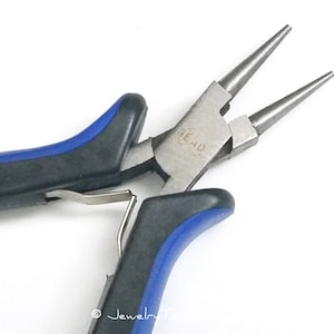 Round Nose Pliers, Jewelry Making Tools, Ergonomic Grip Handles, Box Joint, Return Leaf Spring, Beadsmith Brand, #1160 53