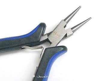 Round Nose Pliers, Jewelry Making Tools, Ergonomic Grip Handles, Box Joint, Return Leaf Spring, Beadsmith Brand, #1160 53