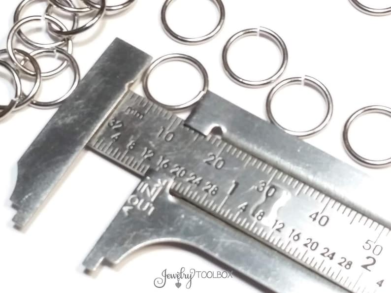 Heavy Duty Jump Rings, 100 Pieces, 12mm diameter, 16 gauge, 1.2mm, Stainless Steel Jump Rings, Closed Unsoldered bild 4