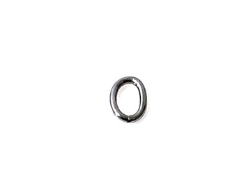 Oval Jump Rings, 100 Pieces, 6x9x1.0mm, 18 gauge, Closed Unsoldered, Stainless Steel Jewelry Making Findings, #1461