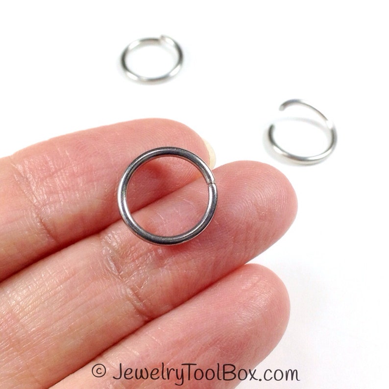 13mm Jump Rings Stainless Steel Jump Rings 1.4mm Thick 15 Etsy