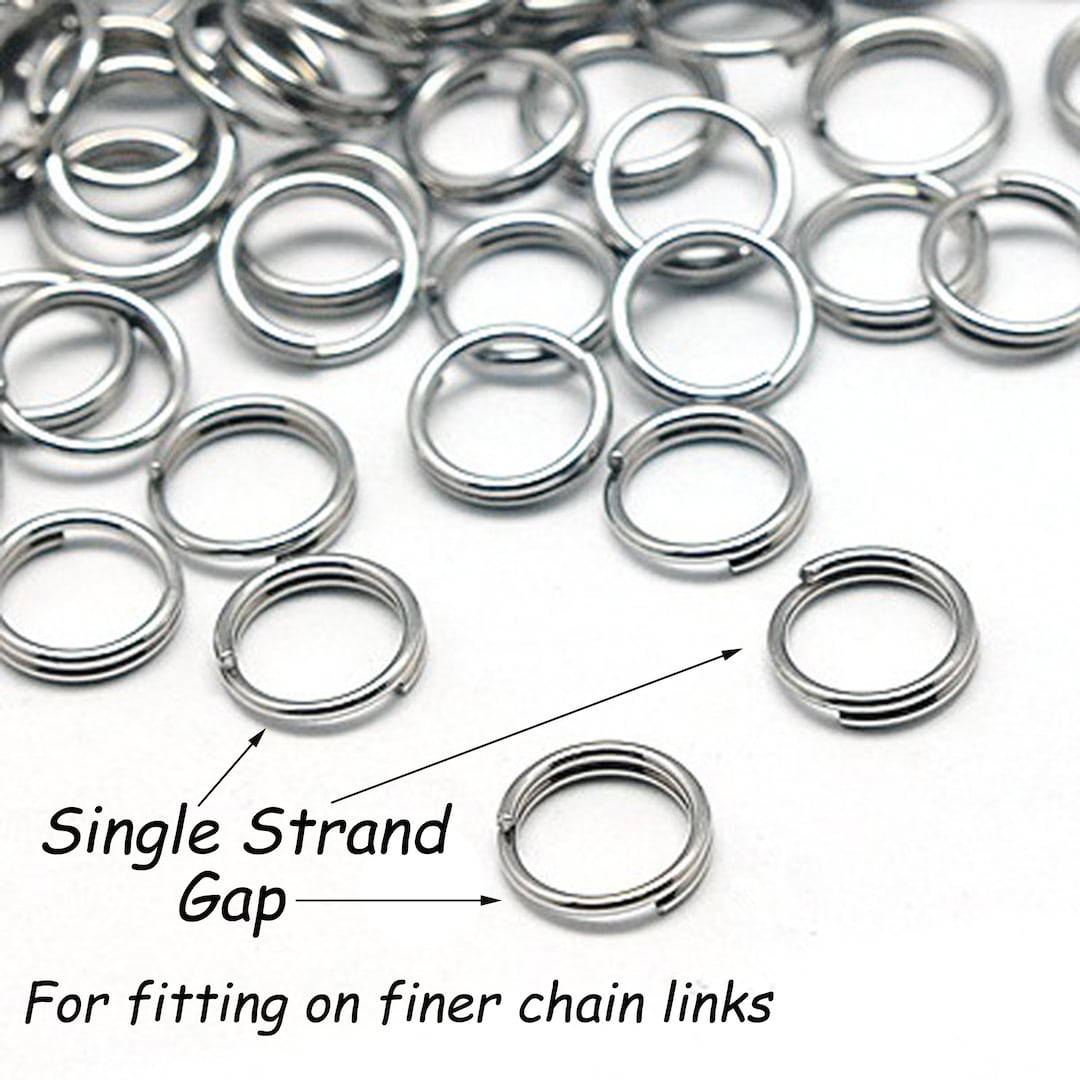 Split Rings, Stainless Steel, Jewelry Chain Findings, Bulk Supplies