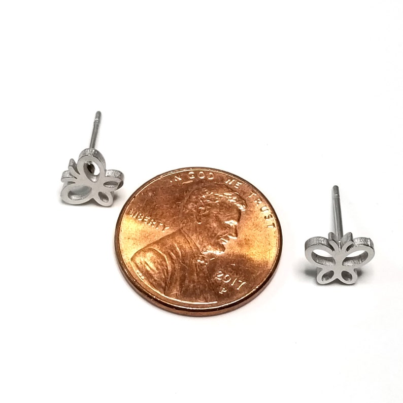 Butterfly Earring Posts Bulk 10 Pairs Hypoallergenic Etsy