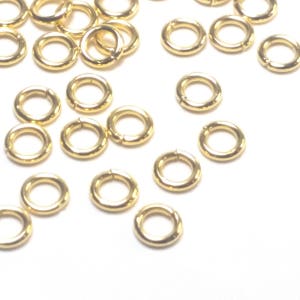 Jump Rings, Gold Stainless, 100 Pieces, WARNING Read Description, Jewelry Making Supplies, Gold Findings, Choose Your Size image 6