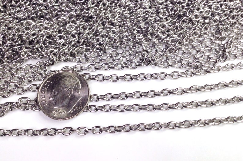 Stainless Steel Jewelry Chain Bulk Jewelry Making Supplies Etsy