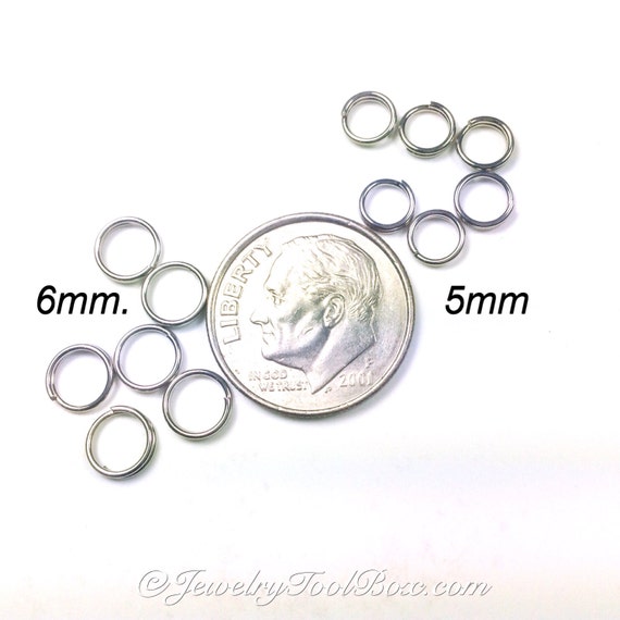 Wholesale 8mm Metal Round Split Rings Small Double Ring For Jewelry Making  DIY