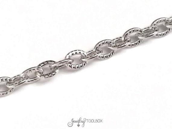 1Meter Stainless Steel Chain for Necklace Jewelry Making DIY Rolo Cable  Link Curb Chains Thick Chain