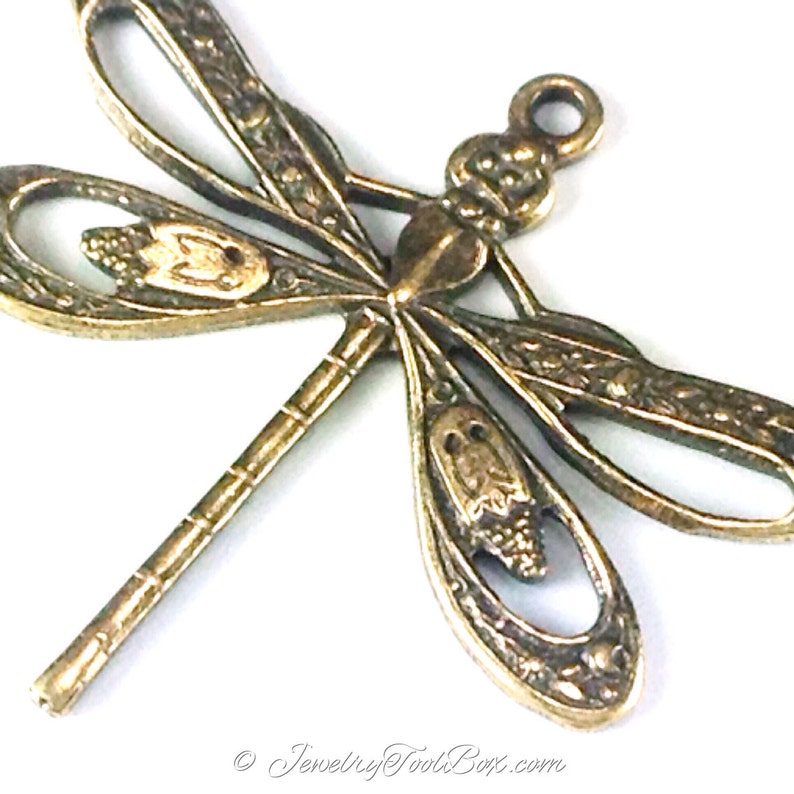 Filigree Dragonfly Charms Pendant 21x24mm 1 Loop Antique - Etsy