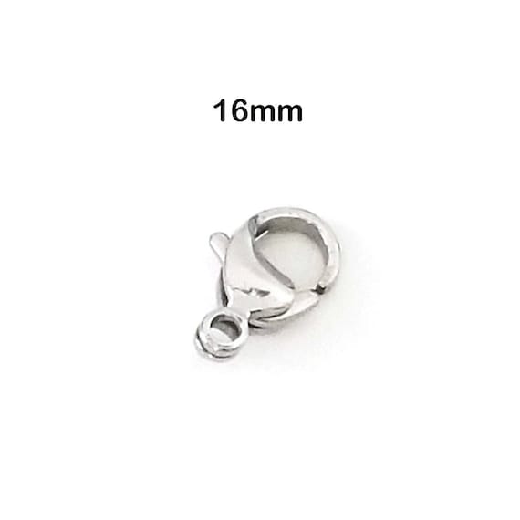 16mm Stainless Steel Lobster Clasp 16x10.5x4.7mm Etsy