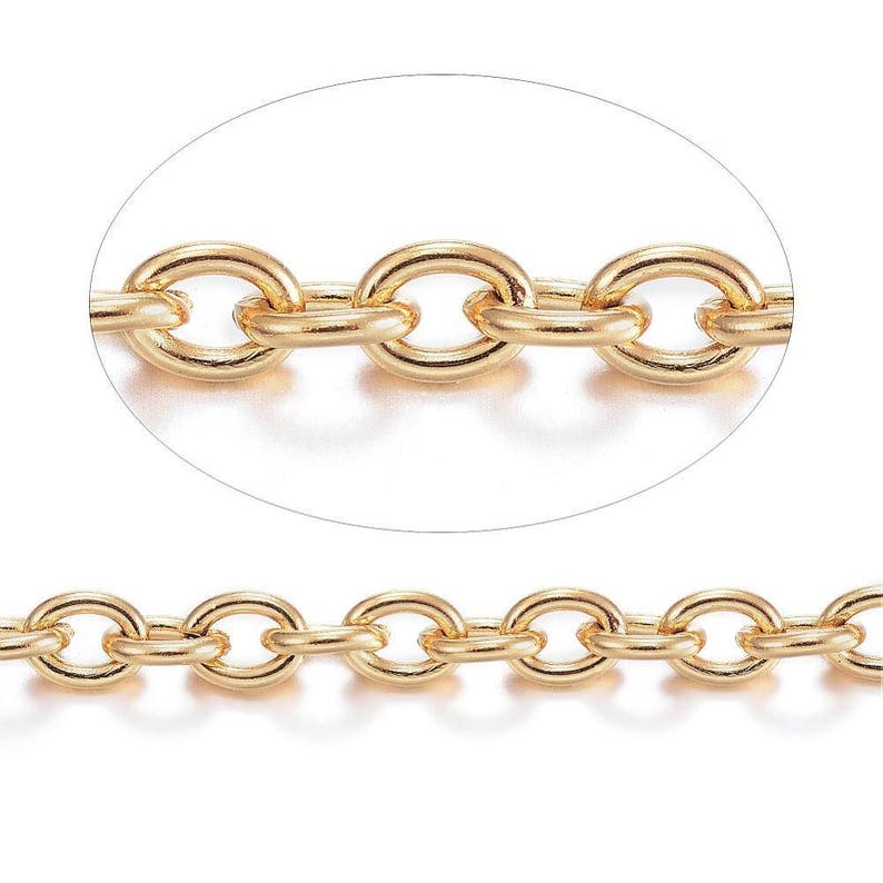 Gold Stainless Steel Jewelry Chain Bulk Jewelry Making Etsy