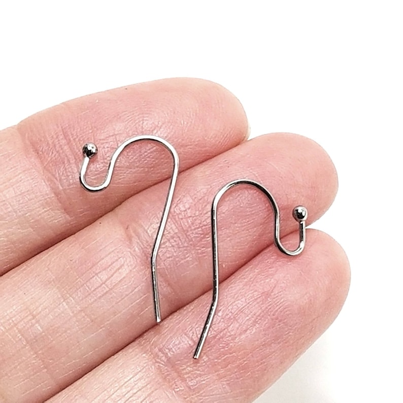 Stainless Steel Earrings Hooks Easy Attach Ear Wire Easy Etsy