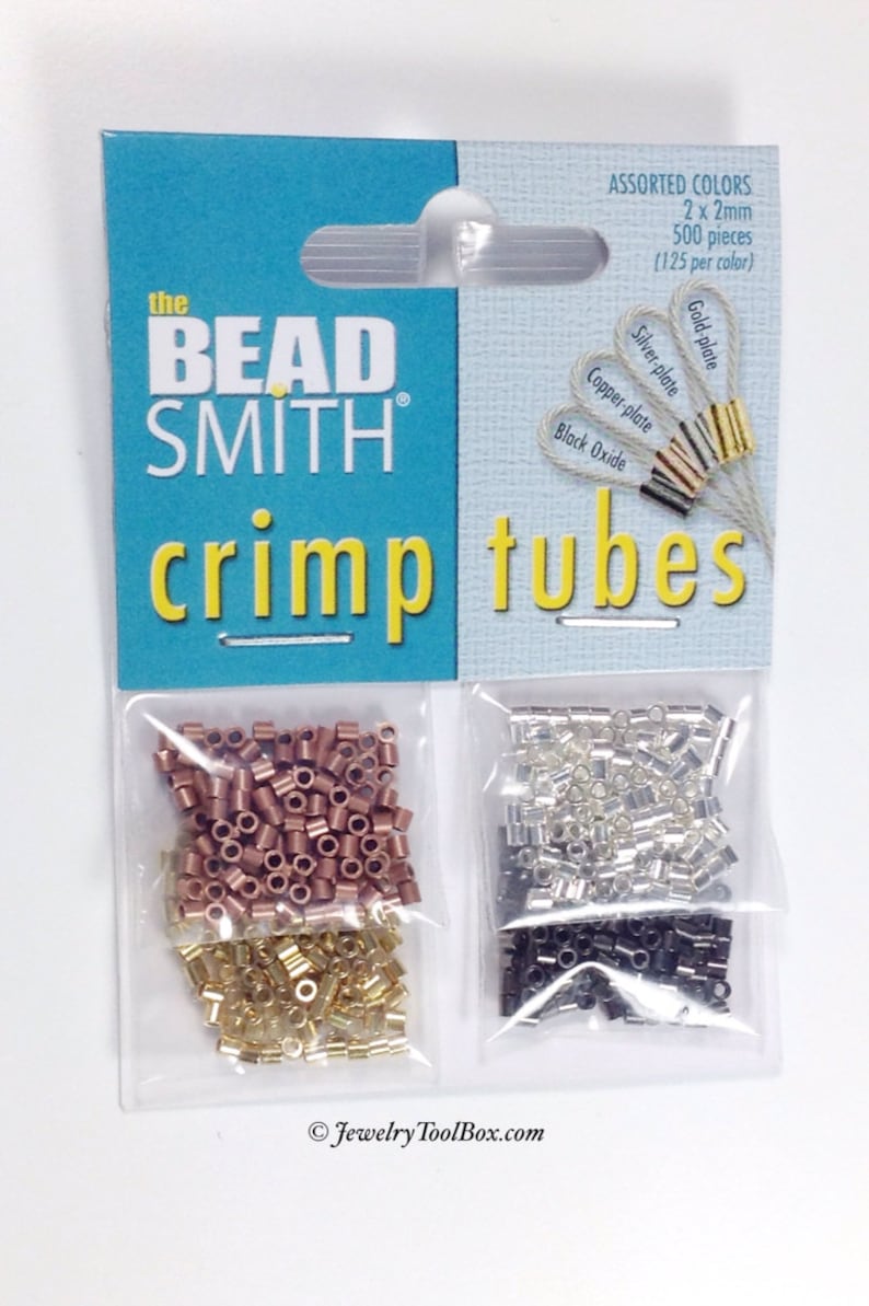 Crimp Bead Tubes Assorted Colors 500 Pieces 2x2mm Copper Etsy