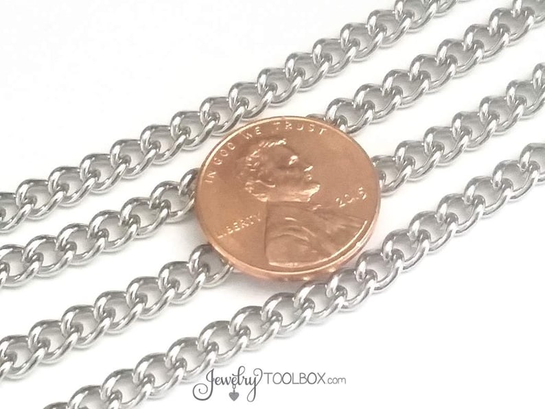 Stainless Steel Jewelry Chain Twist Chain Bulk Supplies Etsy