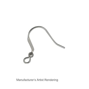 May include: Silver earring hook with a small ball at the end.