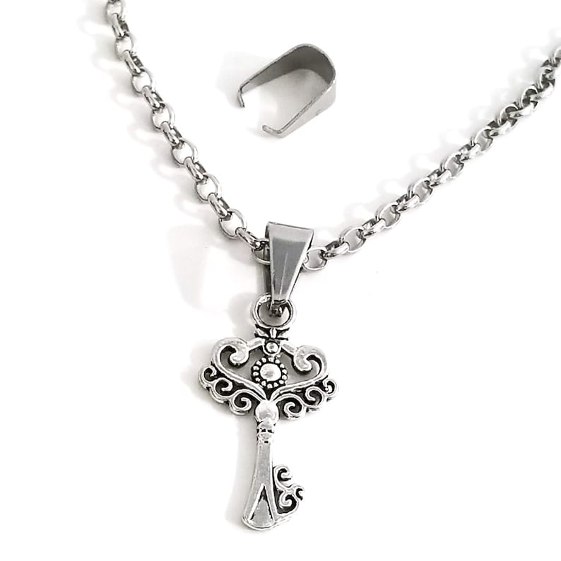 Pinch Bails Stainless Steel Pendant Bails Heavy Duty 13x9mm Etsy