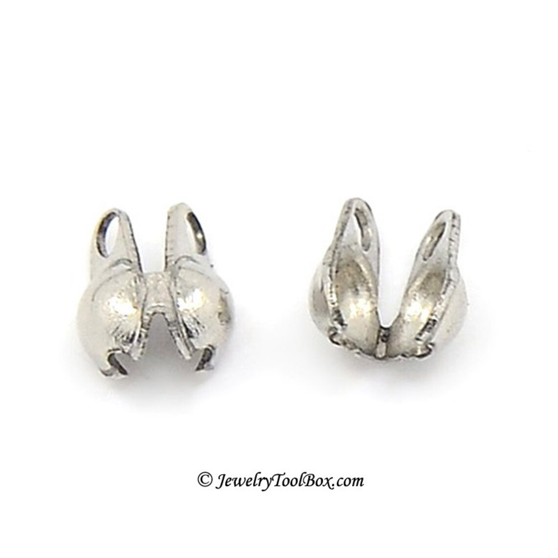 Bead Tips Stainless Steel Ball Chain Ends Choose 8x4 6x4 Etsy